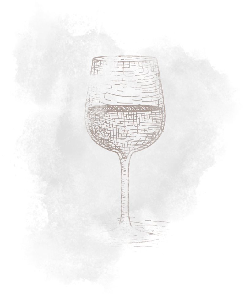 glass of wine black and white